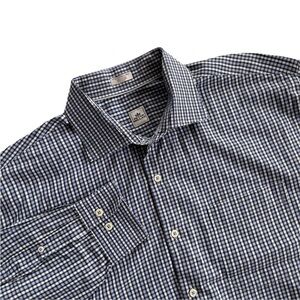 Peter Millar Plaid Button Front Casual Shirt XXL